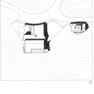 sunset house site plan with guest house